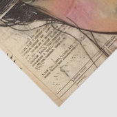 Vintage Scrapbook Collage Gezicht (9) Tissuepapier (Detail)