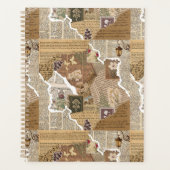 Vintage Scrapbook Junk Journal Esthetische Planner (Voorkant)
