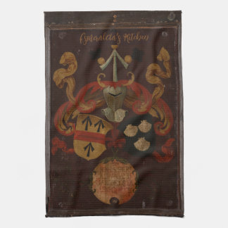 Vintage Script Family Recipe Name Kitchen Towel Theedoek