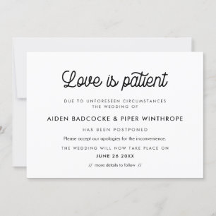 Vintage script Huwelijk bijgewerkt met liefde is g Kaart