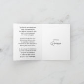 Vintage Script Vouw Dankkaart Bedankkaart (Binnen)