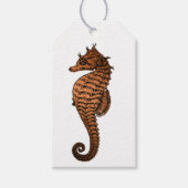 Vintage Seahorse Cadeaulabel (Voorkant)