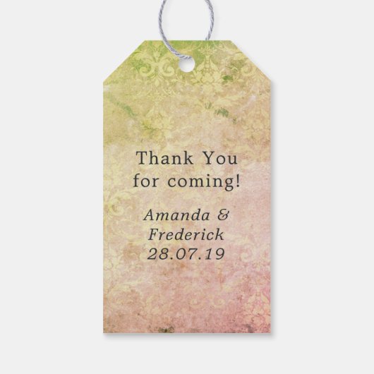 Vintage Seahorse Cadeaulabel (Achterkant)