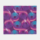 vintage seamless pattern. Regular geometric backgr Fleece Deken (Voorkant (Horizontaal))