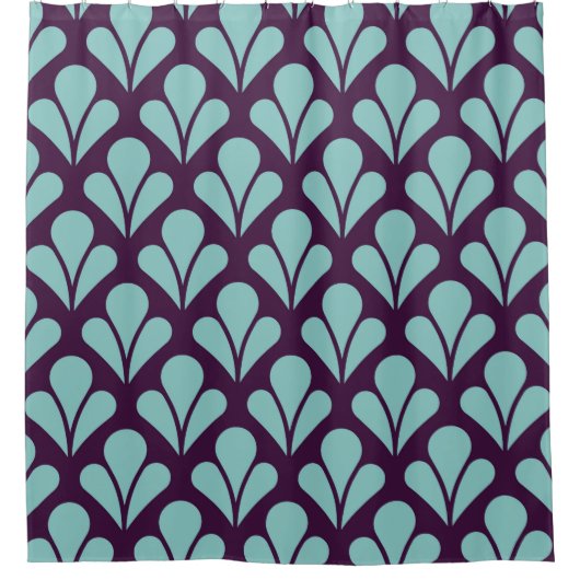 Vintage Seamless pattern. Stylish abstract Douchegordijn (Voorkant)