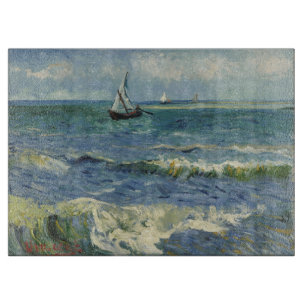 Vintage Seascape bij Les Saintes-Maries-de-la-Mer Snijplank