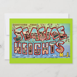 Vintage Seaside Heights NJ 5x7 Big Postcard
