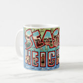 Vintage Seaside Heights NJ Koffiemok (Voorkant links)