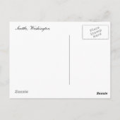Vintage Seattle Briefkaart (Achterkant)