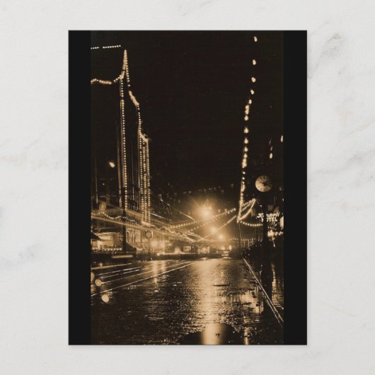 Vintage Seattle Briefkaart (Voorkant)