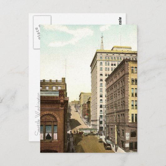 Vintage Seattle Briefkaart (Voorkant / Achterkant)