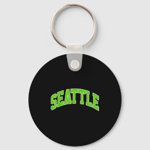 Vintage Seattle School Spirit Ga Sleutelhanger