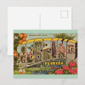 Vintage Sebring Florida  Briefkaart (Voorkant / Achterkant)