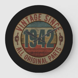 VINTAGE SEDERT 1942 ALLE ORIGINELE ONDERDELEN GROTE KLOK