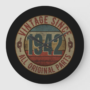 VINTAGE SEDERT 1942 ALLE ORIGINELE ONDERDELEN GROTE KLOK