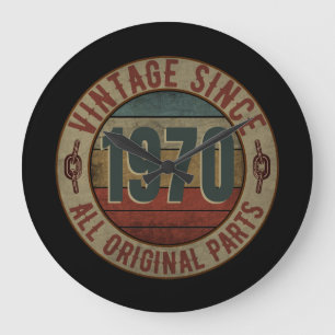 VINTAGE SEDERT 1970 ALLE ORIGINELE ONDERDELEN. GROTE KLOK