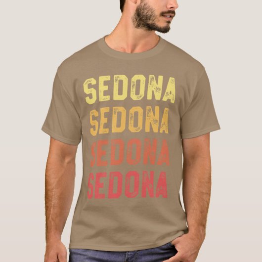 Vintage Sedona Shirt Gift Arizona USA America Fami (Voorkant)