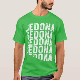 Vintage Sedona Vakantie T-shirt Arizona Staat Geog