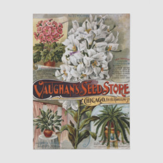 Vintage Seed Catalog, Vaughan's Seeds 1899 Flowers Tissuepapier