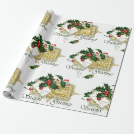 Vintage Seizoenen Cadeaupapier