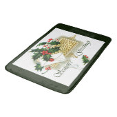 Vintage Seizoenen kerstmis Badmat (Gekanteld)