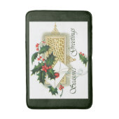 Vintage Seizoenen kerstmis Badmat (Voorkant Verticaal)
