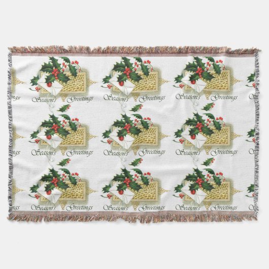 Vintage Seizoenen kerstmis Deken (Voorkant)