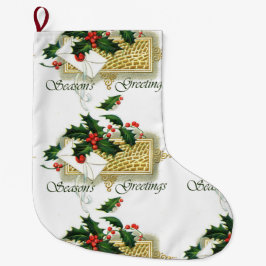 Vintage Seizoenen kerstmis Grote Kerstsok