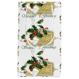 Vintage Seizoenen kerstmis Klein Cadeauzakje