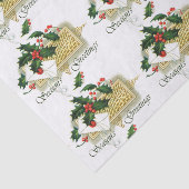 Vintage Seizoenen kerstmis Tissuepapier (Detail)