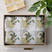 Vintage Seizoenen kerstmis Tissuepapier (Geschenk)