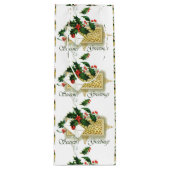 Vintage Seizoenen kerstmis Wijn Cadeautas (Voorkant)