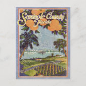 Vintage Seminole County Florida Briefkaart (Voorkant)