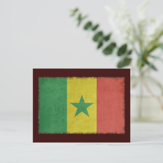 Vintage Senegal Briefkaart (Staand voorkant)