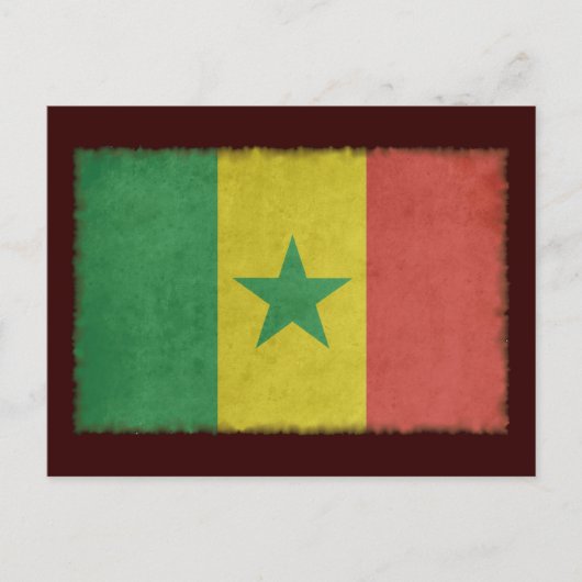 Vintage Senegal Briefkaart (Voorkant)