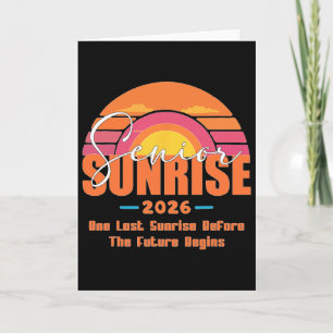 Vintage Senior Sunrise 2026 Afgestudeerden Cl Afst Kaart