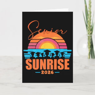 Vintage Senior Sunrise 2026 Afgestudeerden Van Cl Kaart