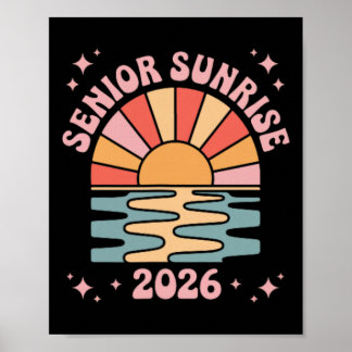 Vintage Senior Sunrise 2026 Afgestudeerden Van Cl  Poster