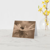 Vintage Sepia Black Eyed Susan Flower Note  Kaart (Gele Bloem)