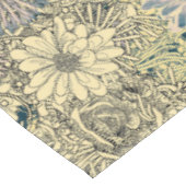 Vintage Sepia Floral Tafelkleed (Gekanteld)