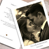 Vintage Sepia Foto Save The Date