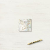 Vintage Serene Dragonfly  Post-it® Notes (Op bureau)
