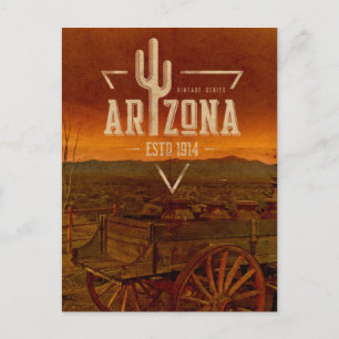 Vintage Series Arizona Travel Briefkaart