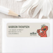 Vintage Sesame Street Characters Birthday Label (Insitu)