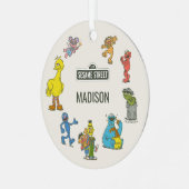 Vintage Sesame Street Characters Metalen Ornament (Voorkant links)