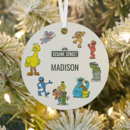 Vintage Sesame Street Characters Metalen Ornament