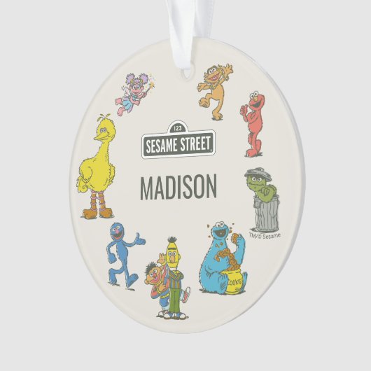 Vintage Sesame Street Characters Ornament (voorkant)