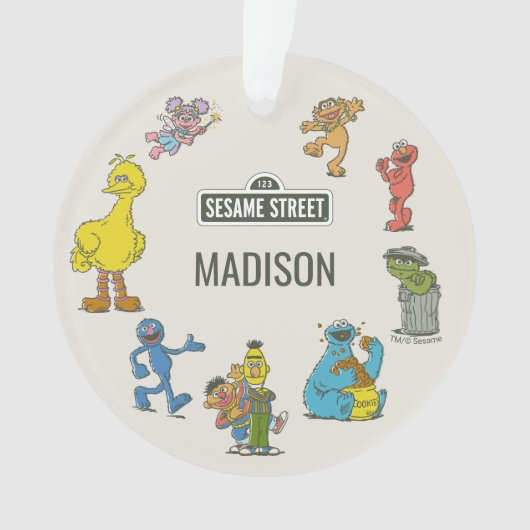 Vintage Sesame Street Characters Ornament (voorkant)