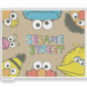 Vintage Sesame Street Pals Sticker (Voorkant)