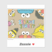 Vintage Sesame Street Pals Sticker (Vel)